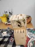 Knife block maple custom burnt