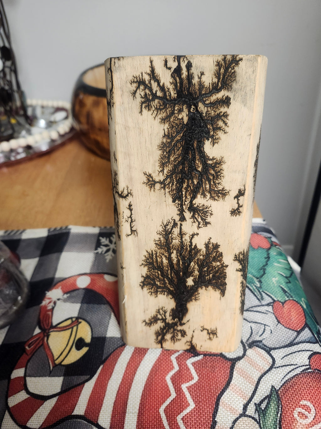 Knife block maple custom burnt