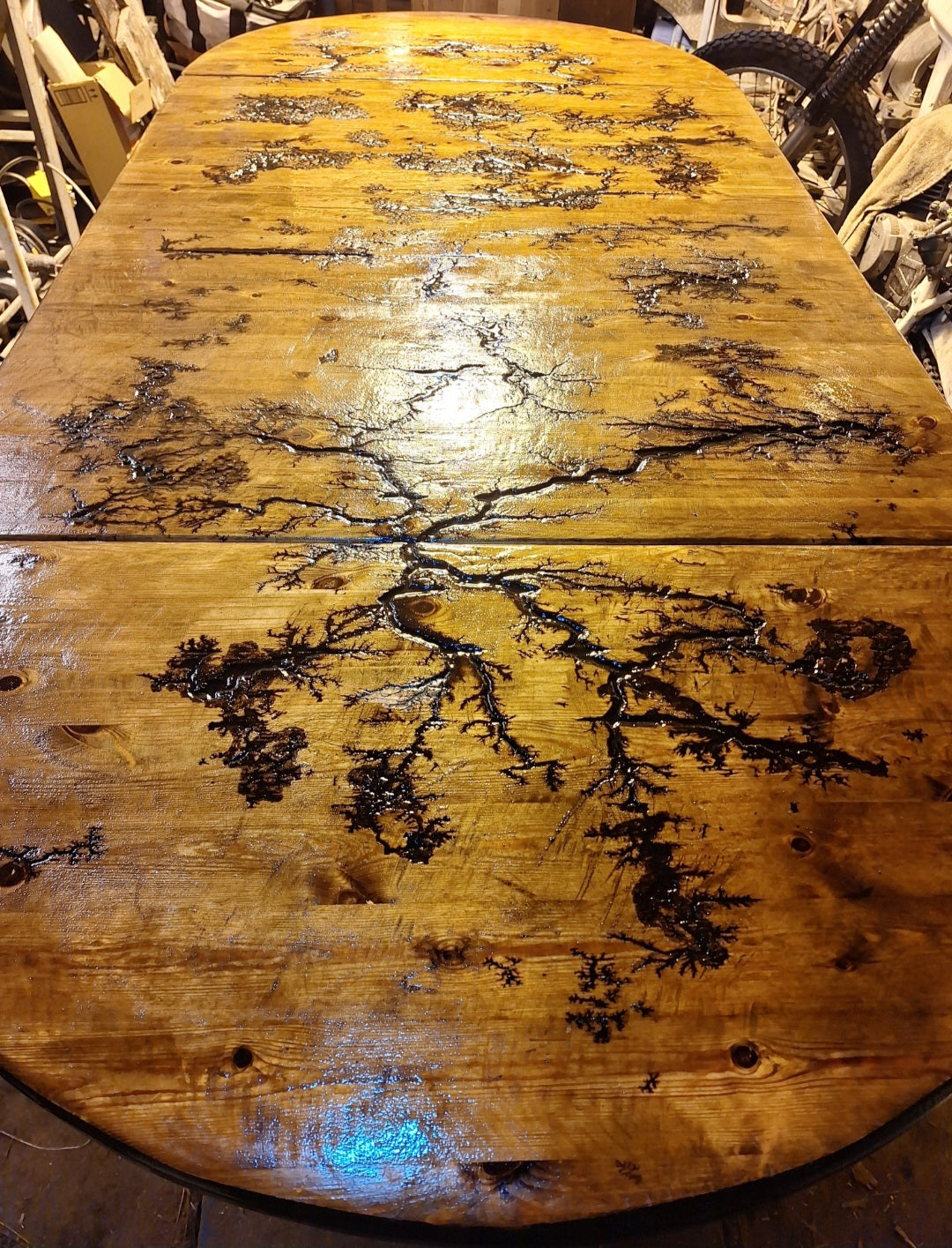 Custom Fractal-burnt table